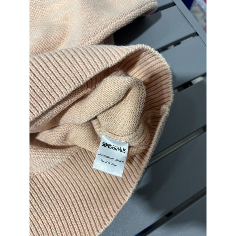 Sonderhaus Sweater Womens Size Small Blush Pink Knit Crewneck - Picture 6 of 9